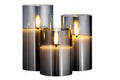 Elitee 3 Pack Flameless LED Candles - Realistic Flickering with Remote