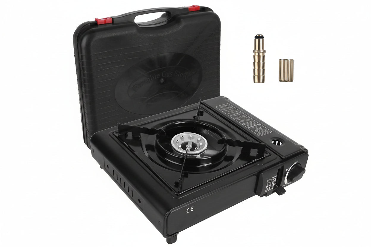Elitee 3300W Portable Camping Stove - Dual Fuel Burner & Carry Case