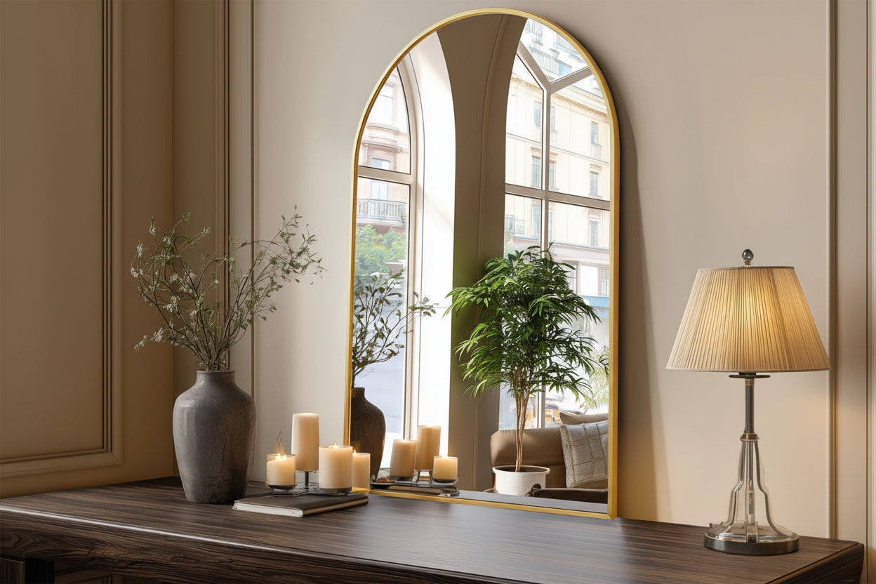 Elitee Metal Frame Wall Mirror for Bathroom, Bedroom & Living Room