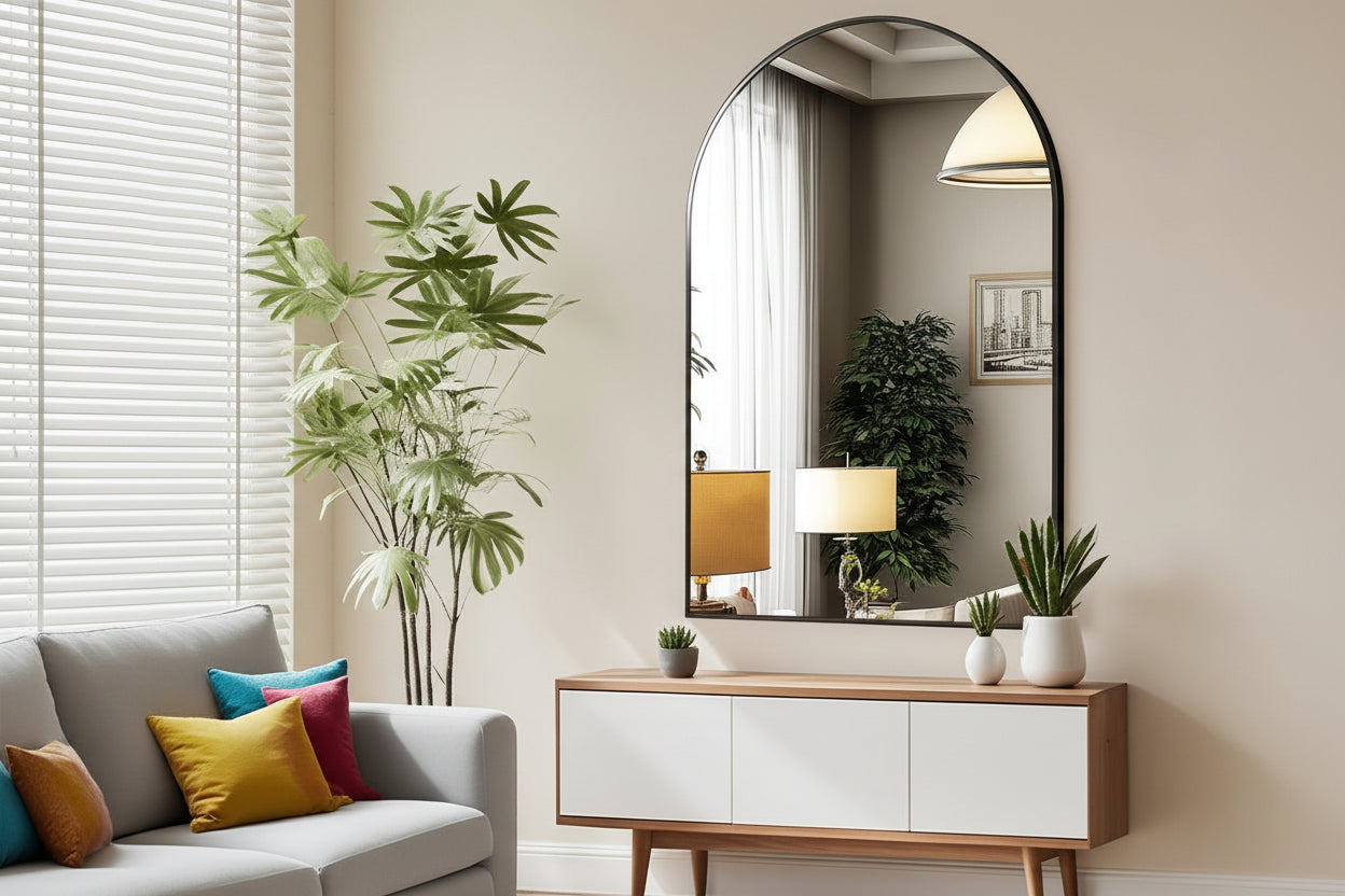 Elitee Metal Frame Wall Mirror for Bathroom, Bedroom & Living Room